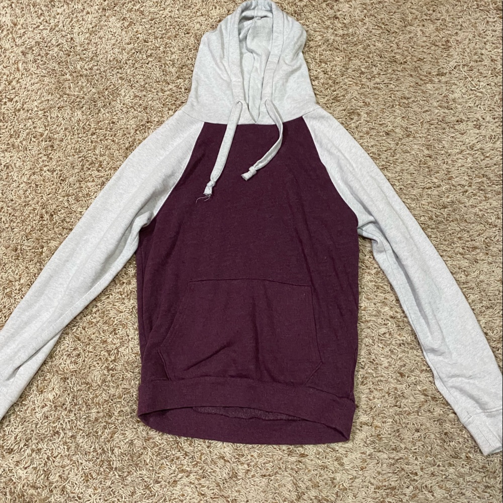 SO maroon and white sweatshirt